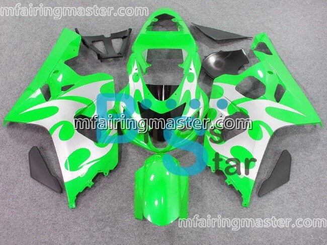 (image for) Fit for Suzuki GSXR 600 750 k4 2004 2005 fairing kit injection molding Silver green