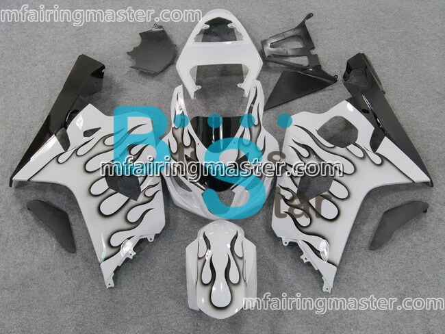 (image for) Fit for Suzuki GSXR 600 750 k4 2004 2005 fairing kit injection molding Black flame