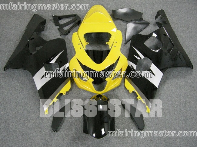 (image for) Fit for Suzuki GSXR 600 750 k4 2004 2005 fairing kit injection molding Yellow black