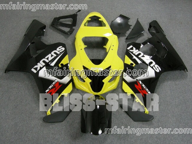 (image for) Fit for Suzuki GSXR 600 750 k4 2004 2005 fairing kit injection molding Yellow black