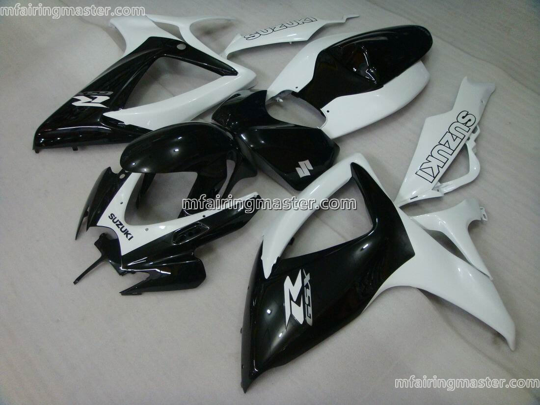 (image for) Fit for Suzuki GSXR 600 750 K6 2006 2007 fairing kit injection molding White black