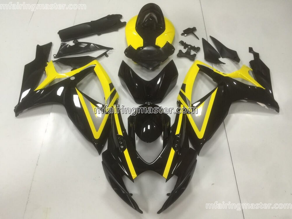 (image for) Fit for Suzuki GSXR 600 750 K6 2006 2007 fairing kit injection molding Yellow black