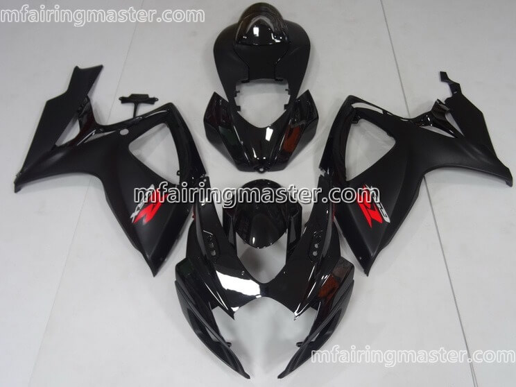 (image for) Fit for Suzuki GSXR 600 750 K6 2006 2007 fairing kit injection molding Black