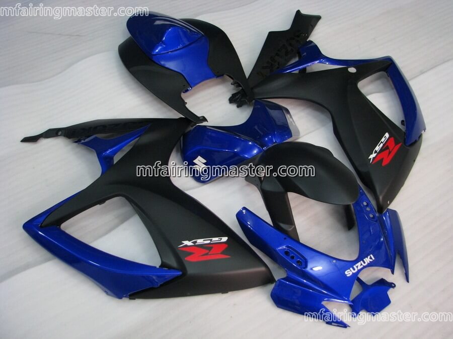 (image for) Fit for Suzuki GSXR 600 750 K6 2006 2007 fairing kit injection molding Matte black blue