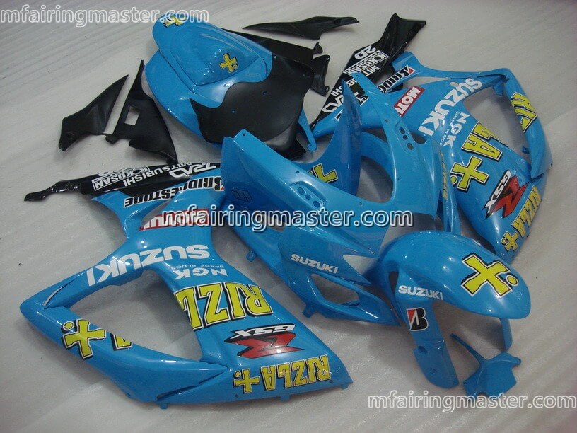 (image for) Fit for Suzuki GSXR 600 750 K6 2006 2007 fairing kit injection molding Rizla+ blue