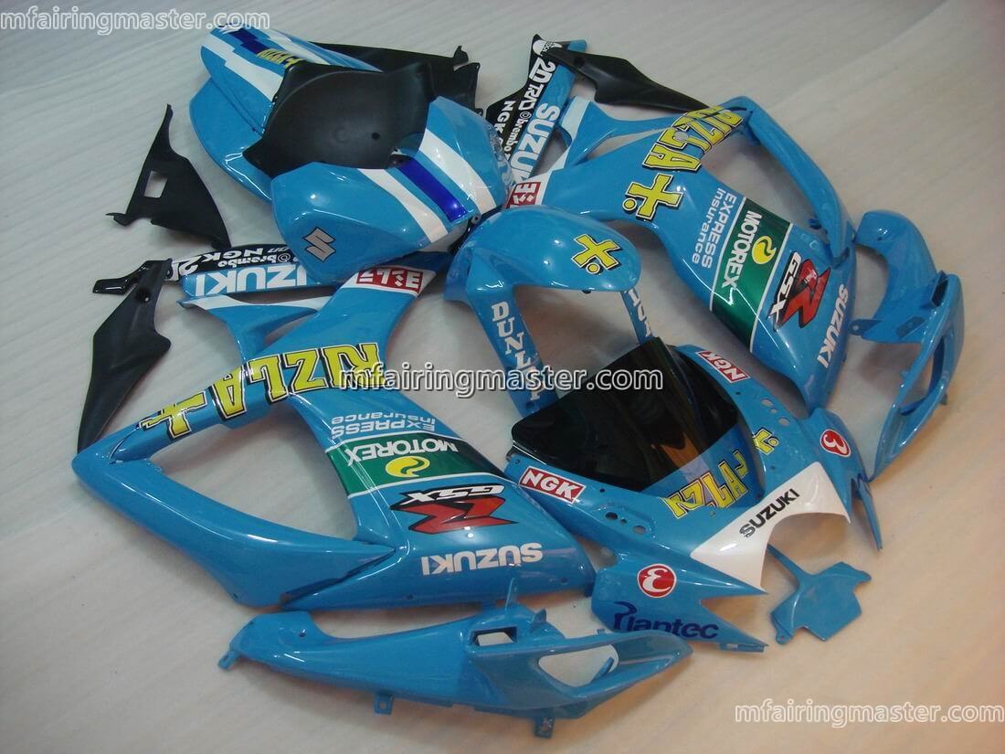 (image for) Fit for Suzuki GSXR 600 750 K6 2006 2007 fairing kit injection molding Rizla+ blue