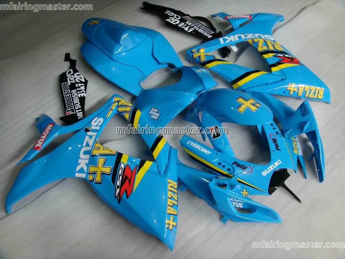 (image for) Fit for Suzuki GSXR 600 750 K6 2006 2007 fairing kit injection molding Rizla+ blue