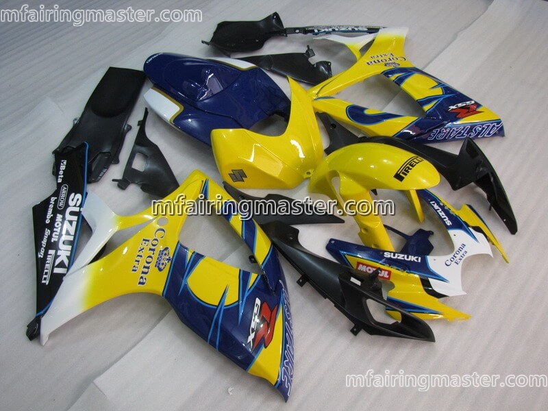 (image for) Fit for Suzuki GSXR 600 750 K6 2006 2007 fairing kit injection molding Corona extra yellow