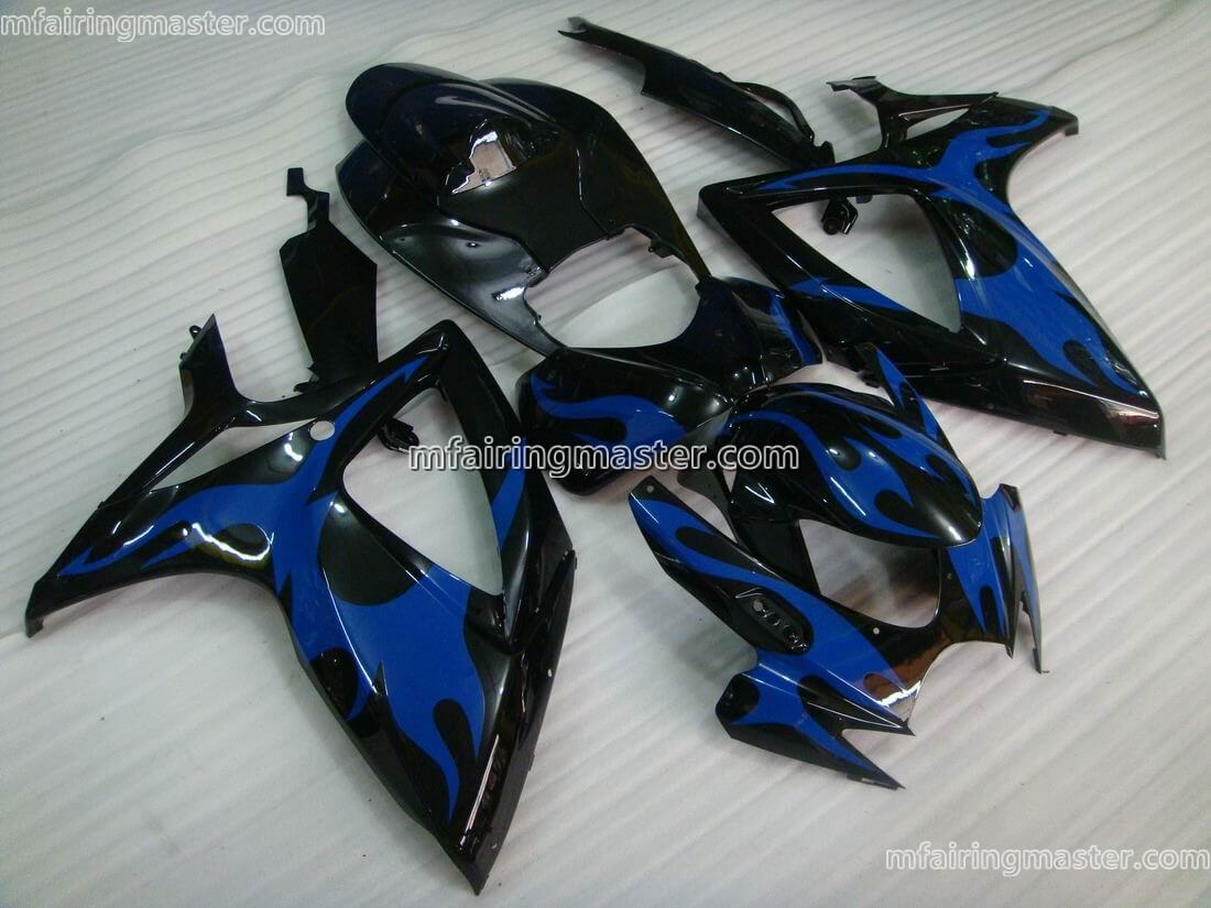 (image for) Fit for Suzuki GSXR 600 750 K6 2006 2007 fairing kit injection molding Blue black