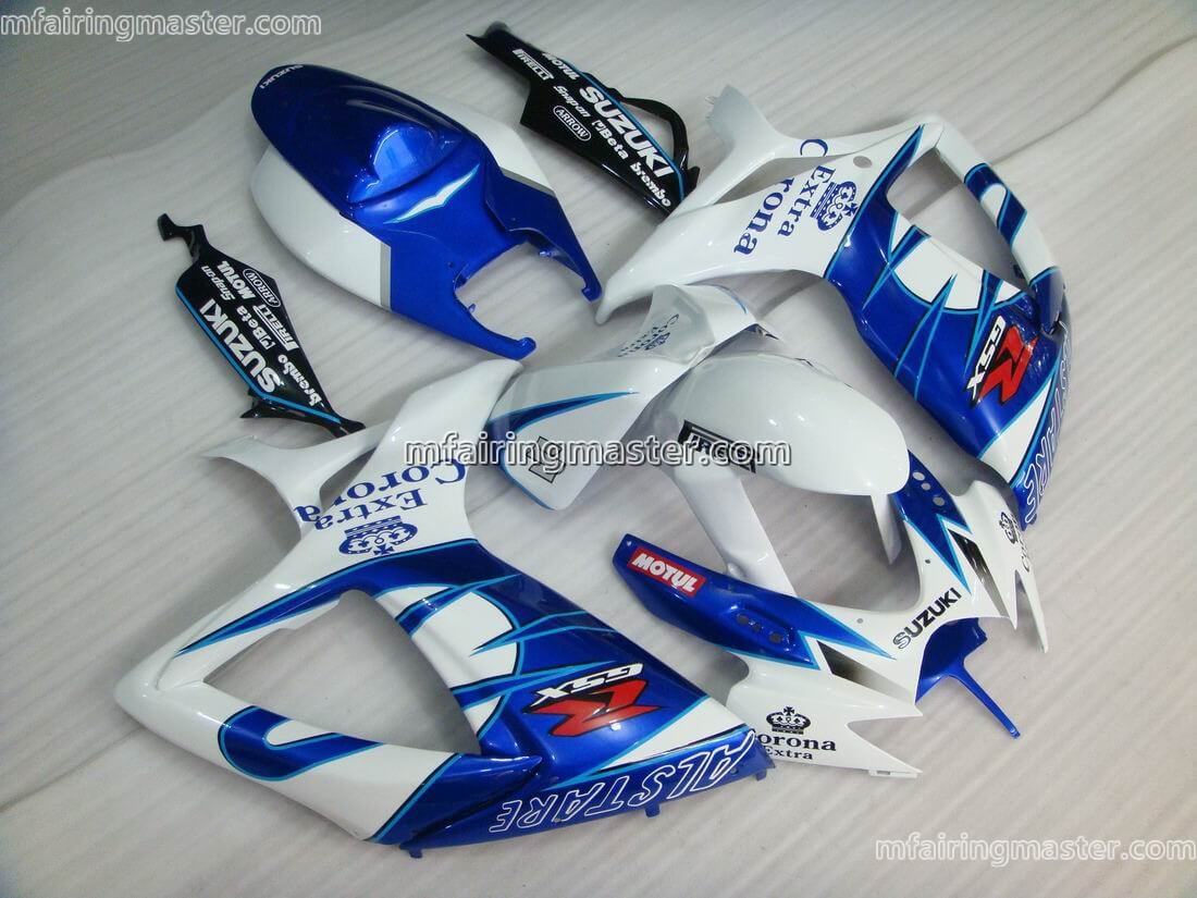 (image for) Fit for Suzuki GSXR 600 750 K6 2006 2007 fairing kit injection molding White blue