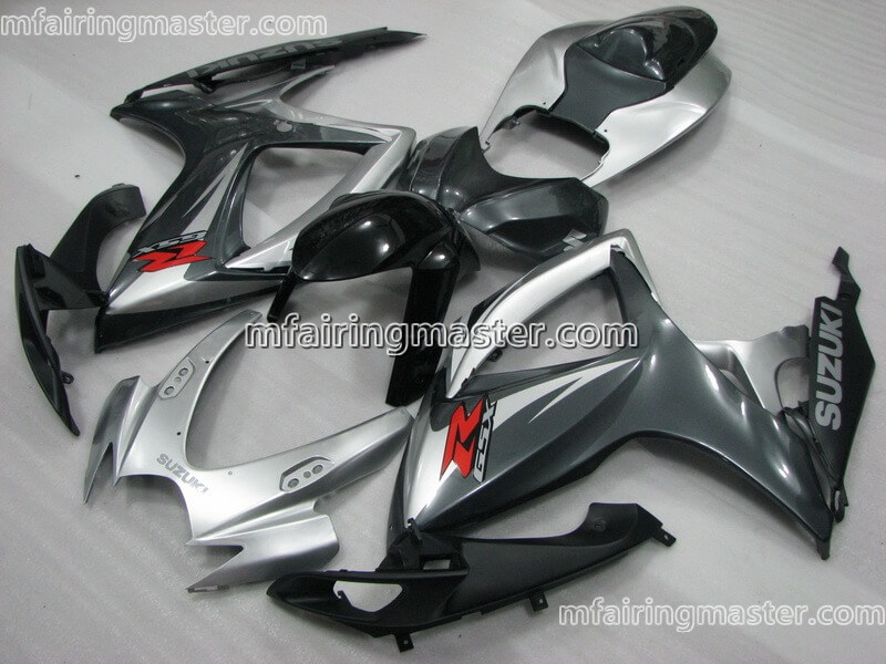(image for) Fit for Suzuki GSXR 600 750 K6 2006 2007 fairing kit injection molding Silver black
