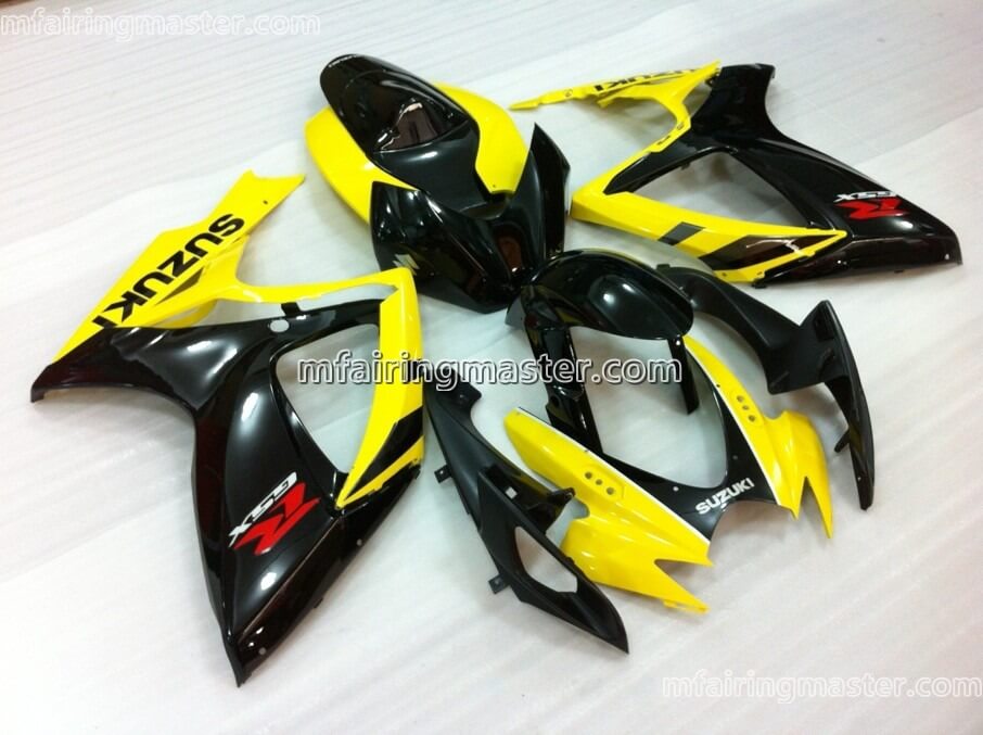 (image for) Fit for Suzuki GSXR 600 750 K6 2006 2007 fairing kit injection molding Yellow black