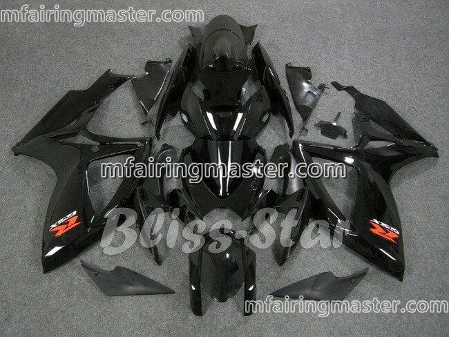 (image for) Fit for Suzuki GSXR 600 750 K6 2006 2007 fairing kit injection molding Black