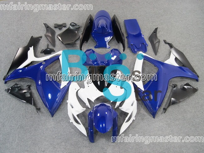 (image for) Fit for Suzuki GSXR 600 750 K6 2006 2007 fairing kit injection molding Blue white