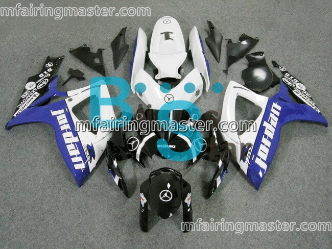 (image for) Fit for Suzuki GSXR 600 750 K6 2006 2007 fairing kit injection molding Jordan blue white