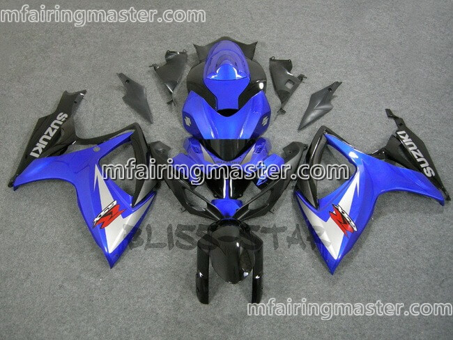 (image for) Fit for Suzuki GSXR 600 750 K6 2006 2007 fairing kit injection molding Blue