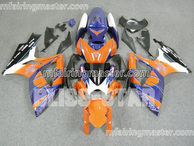 (image for) Fit for Suzuki GSXR 600 750 K6 2006 2007 fairing kit injection molding Corona extra orange blue