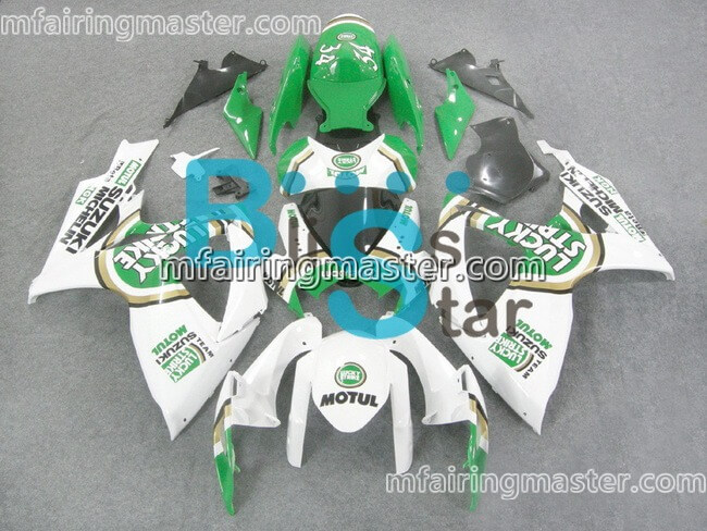 (image for) Fit for Suzuki GSXR 600 750 K6 2006 2007 fairing kit injection molding Luckystrike green white