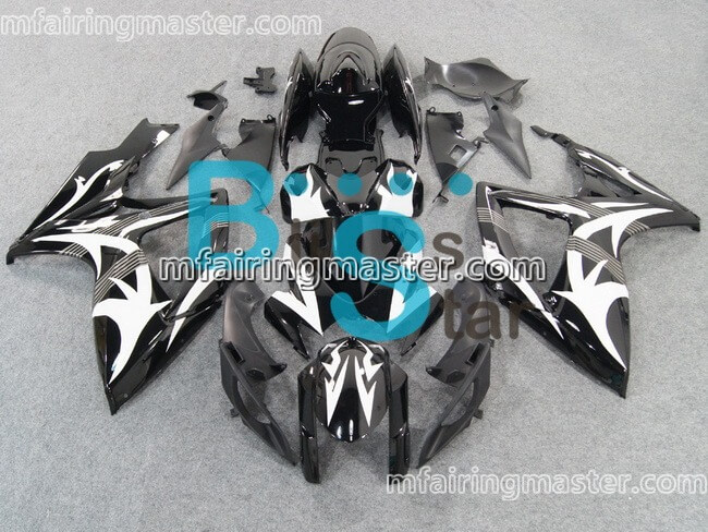 (image for) Fit for Suzuki GSXR 600 750 K6 2006 2007 fairing kit injection molding White black