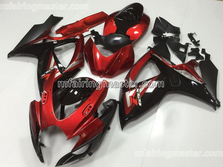 (image for) Fit for Suzuki GSXR 600 750 K6 2006 2007 fairing kit injection molding Red black