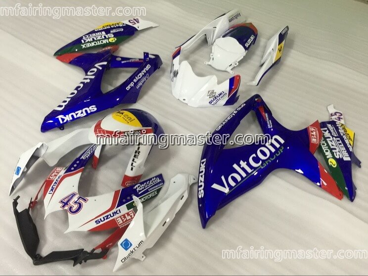 (image for) Fit for Suzuki GSXR 600 750 K8 2008 2009 2010 fairing kit injection molding 45 voltcom