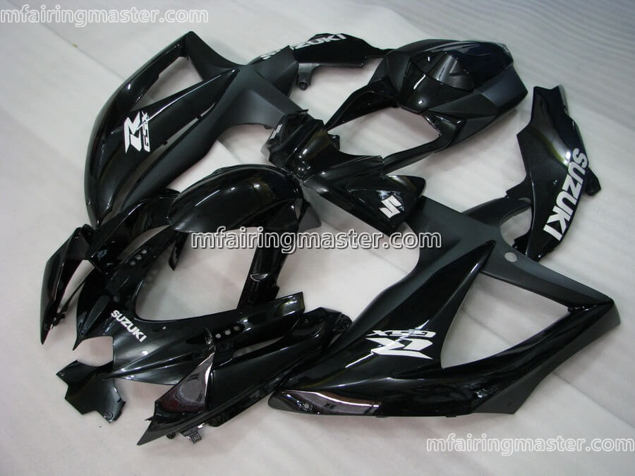(image for) Fit for Suzuki GSXR 600 750 K8 2008 2009 2010 fairing kit injection molding Black