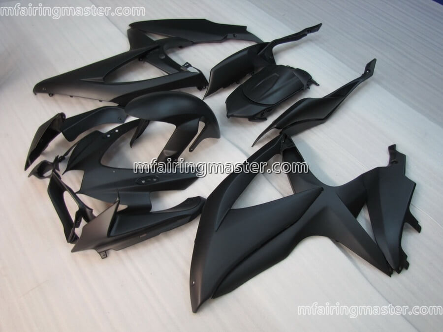 (image for) Fit for Suzuki GSXR 600 750 K8 2008 2009 2010 fairing kit injection molding Matte black