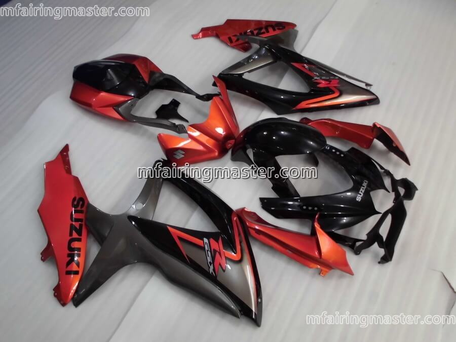 (image for) Fit for Suzuki GSXR 600 750 K8 2008 2009 2010 fairing kit injection molding Red black