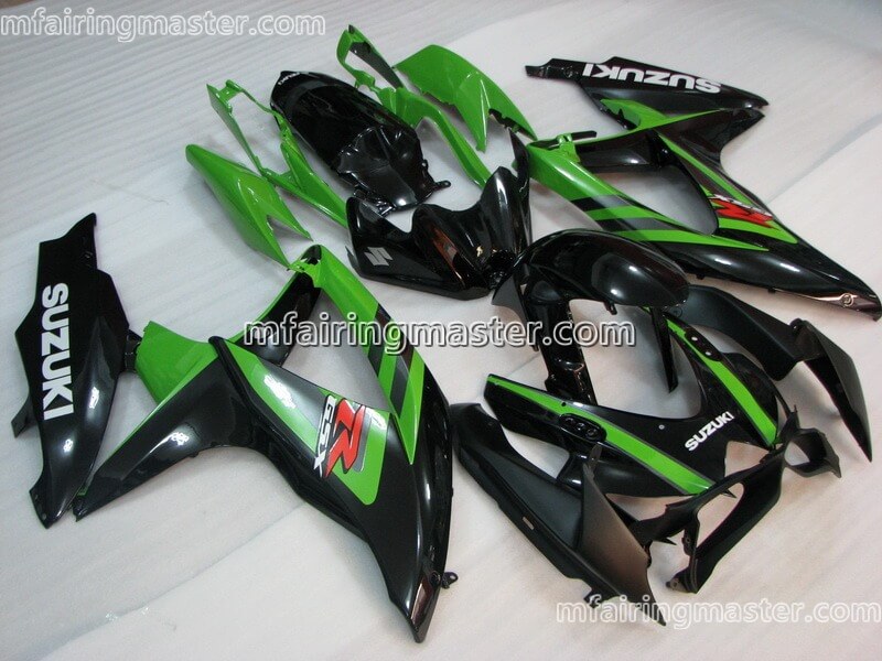 (image for) Fit for Suzuki GSXR 600 750 K8 2008 2009 2010 fairing kit injection molding Green black