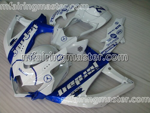 (image for) Fit for Suzuki GSXR 600 750 K8 2008 2009 2010 fairing kit injection molding Jordan blue white