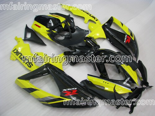 (image for) Fit for Suzuki GSXR 600 750 K8 2008 2009 2010 fairing kit injection molding Yellow black