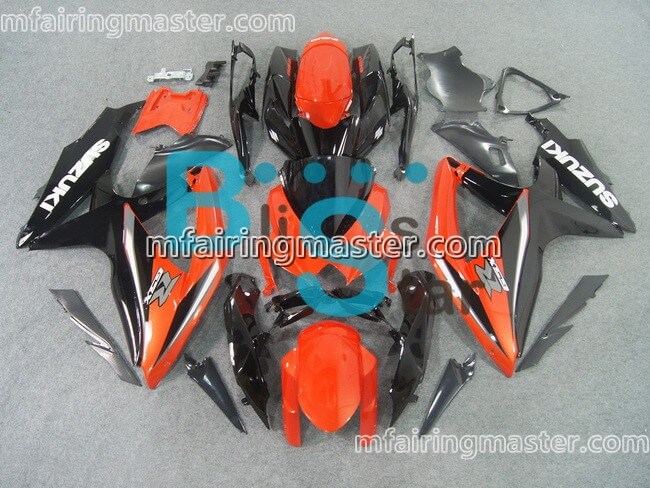 (image for) Fit for Suzuki GSXR 600 750 K8 2008 2009 2010 fairing kit injection molding Red black