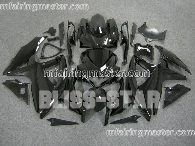 (image for) Fit for Suzuki GSXR 600 750 K8 2008 2009 2010 fairing kit injection molding Black