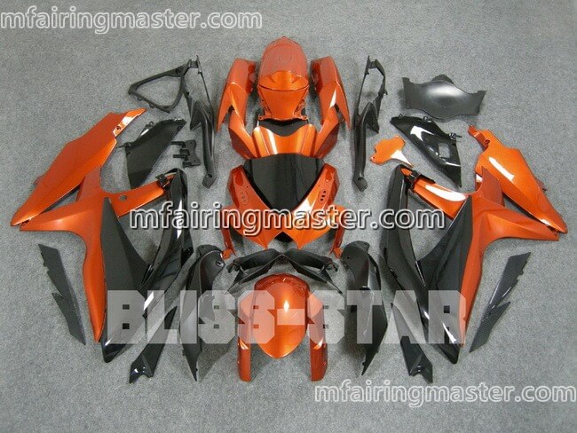 (image for) Fit for Suzuki GSXR 600 750 K8 2008 2009 2010 fairing kit injection molding Red black