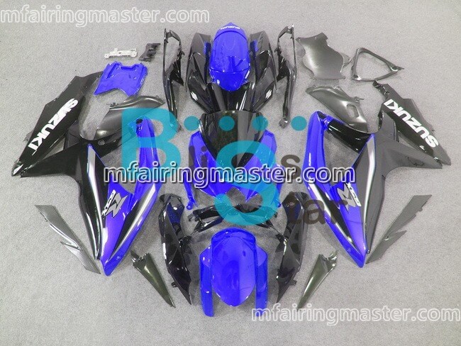 (image for) Fit for Suzuki GSXR 600 750 K8 2008 2009 2010 fairing kit injection molding Blue black