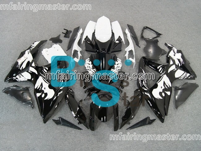 (image for) Fit for Suzuki GSXR 600 750 K8 2008 2009 2010 fairing kit injection molding Girl black white