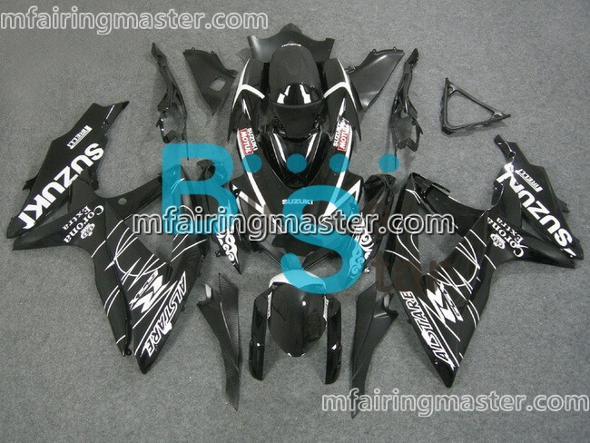 (image for) Fit for Suzuki GSXR 600 750 K8 2008 2009 2010 fairing kit injection molding Corona extra black