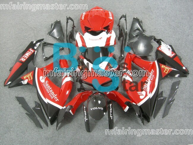 (image for) Fit for Suzuki GSXR 600 750 K8 2008 2009 2010 fairing kit injection molding Santander red black