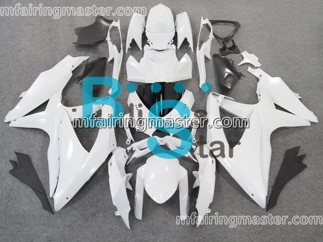 (image for) Fit for Suzuki GSXR 600 750 K8 2008 2009 2010 fairing kit injection molding White