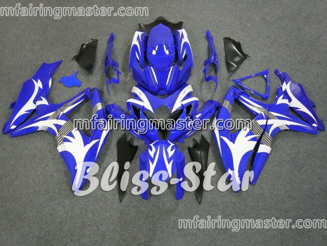 (image for) Fit for Suzuki GSXR 600 750 K8 2008 2009 2010 fairing kit injection molding Blue white