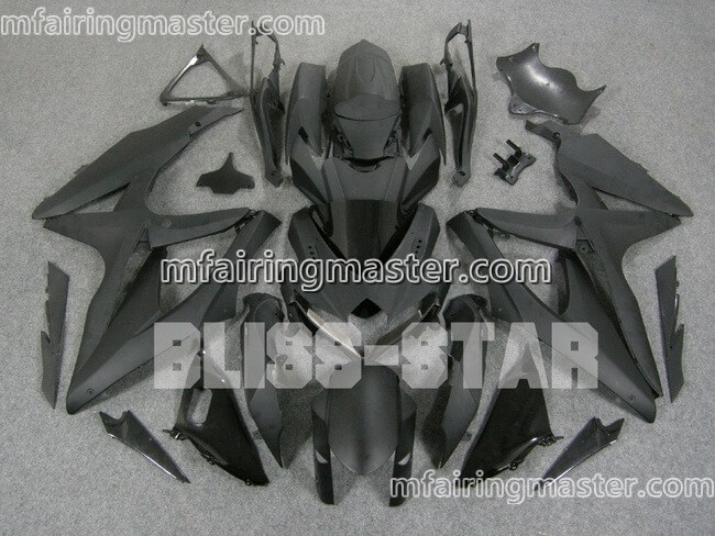 (image for) Fit for Suzuki GSXR 600 750 K8 2008 2009 2010 fairing kit injection molding Black