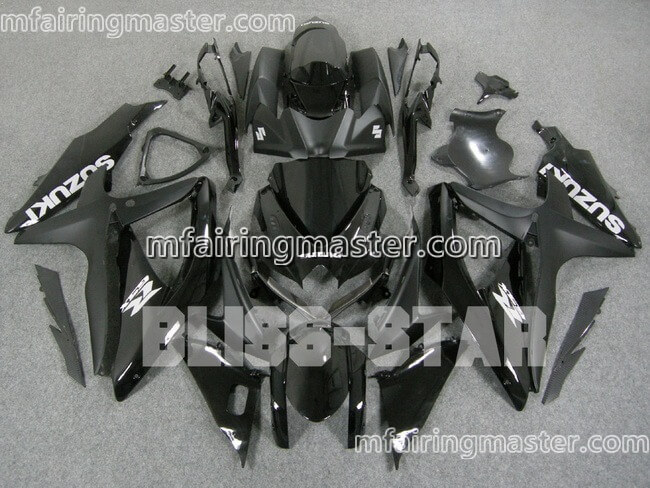 (image for) Fit for Suzuki GSXR 600 750 K8 2008 2009 2010 fairing kit injection molding Black