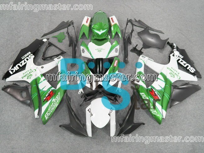 (image for) Fit for Suzuki GSXR 600 750 K8 2008 2009 2010 fairing kit injection molding Green black