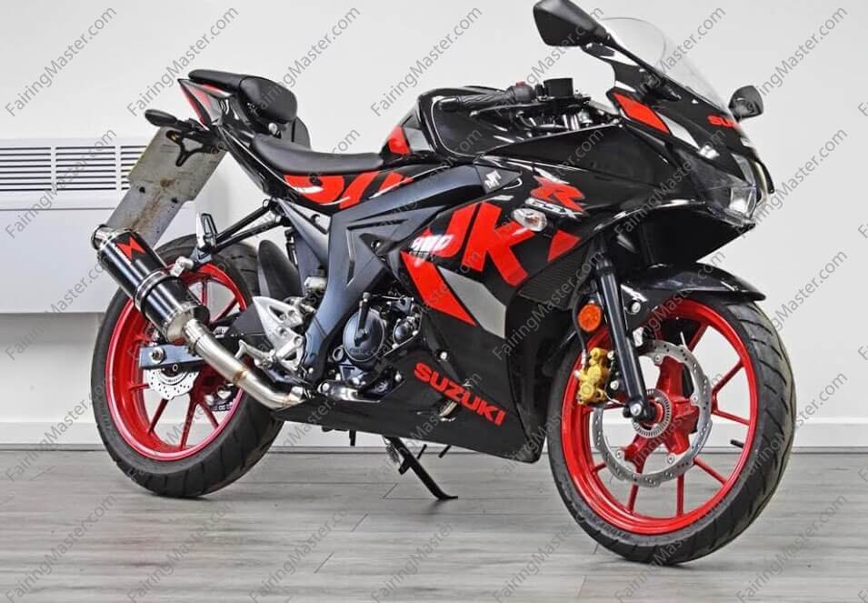 (image for) Fairing kit fit for Suzuki GSX-R 125 2017-2024 black red 103