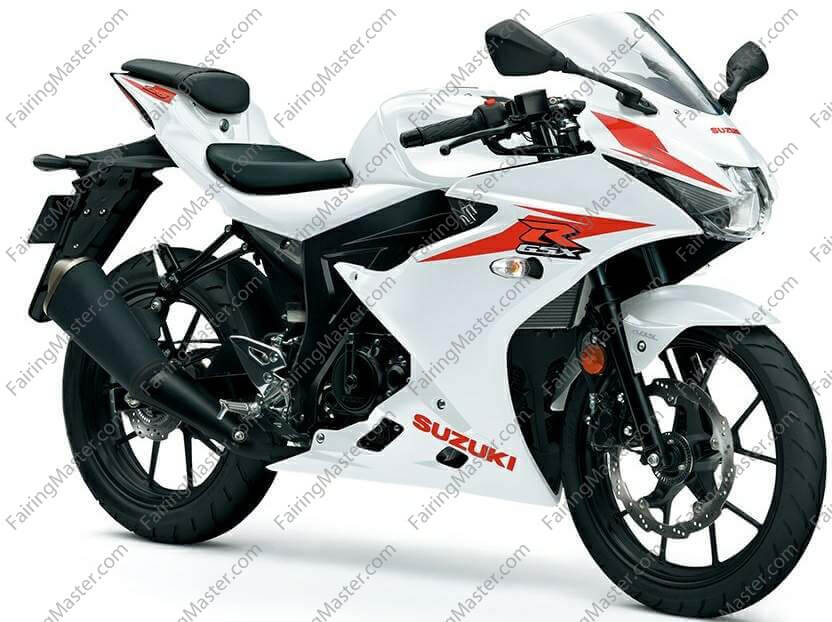 (image for) Fairing kit fit for Suzuki GSX-R 125 2017-2024 white red 116 - Click Image to Close