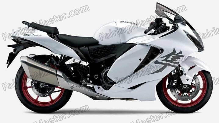 (image for) Fit for Suzuki GSXR 1300 Hayabusa 2021 2022 2023 2024 fairing kit injection molding white black 104