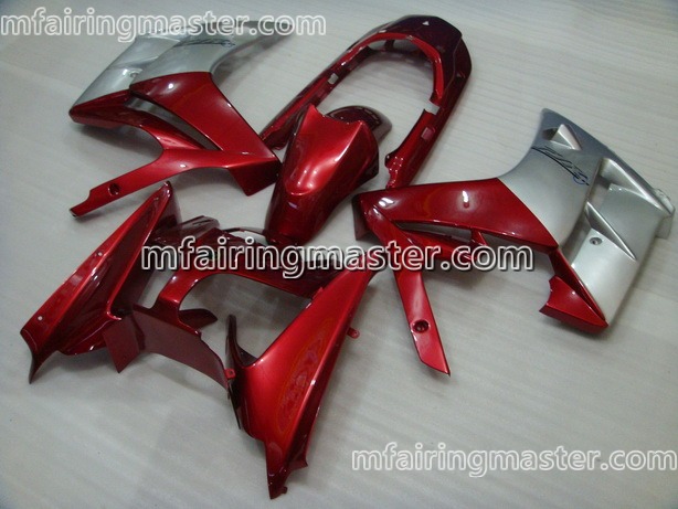 (image for) Fit for Yamaha FJR1300 2002 2003 2004 2005 2006 fairing kit Red silver