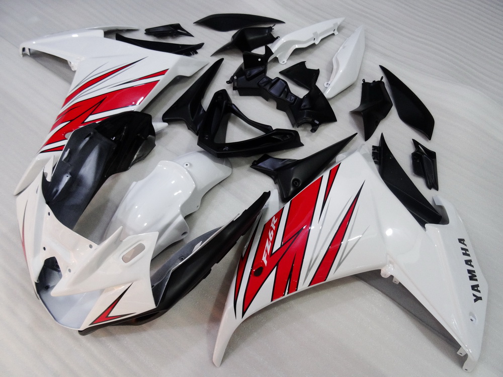 (image for) Fit for Yamaha FZ6R 2009 2010 2011 2012 2013 2014 2015 fairing kit Red white black