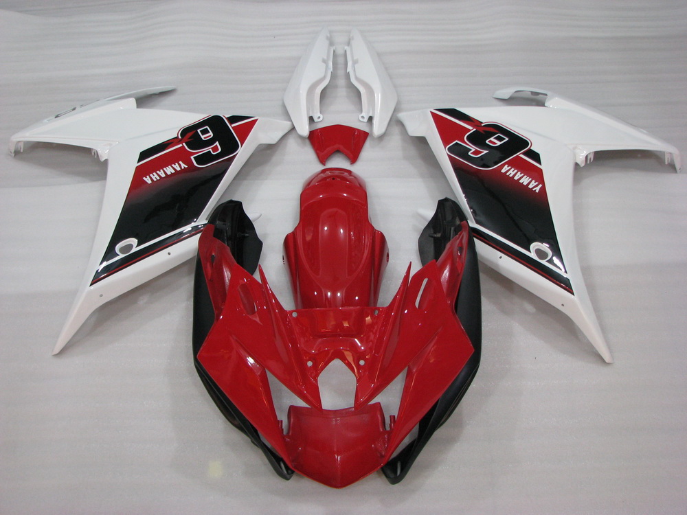 (image for) Fit for Yamaha FZ6R 2009 2010 2011 2012 2013 2014 2015 fairing kit 6 red white