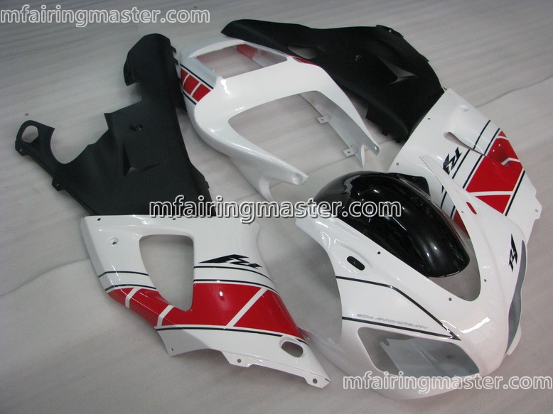 (image for) Fit for Yamaha YZF 1000 R1 1998 1999 fairing kit injection molding White red black